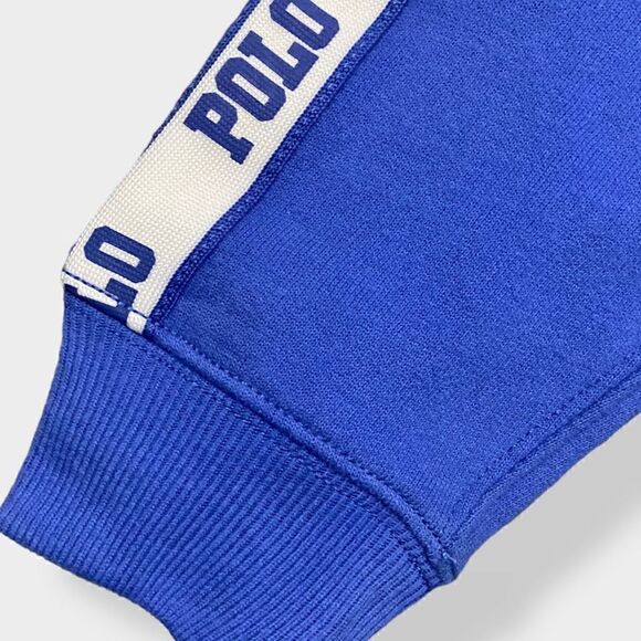 Polo Ralph Lauren Kids Striped Polo Logo Fleece Track Pants Youth size 3/ 3T New - Picture 5 of 10